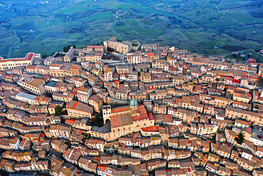 Aerial view of Gangi near Palermo, Sicily, Italy, Europe