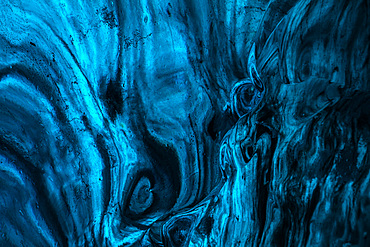 Blue ice texture in the caves in Jˆkuls·rlÛn glacier, Iceland, North Atlantic Ocean