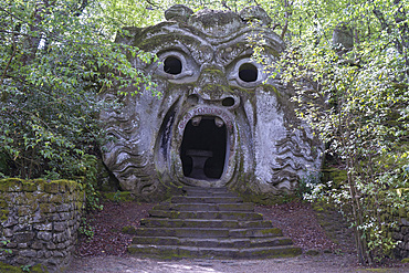 Ogre, the Sacro Bosco, Sacred Grove colloquially called Park of the Monsters, XVI century, Parco dei Mostri in Italian, Bomarzo, Lazio, Italy, Europe