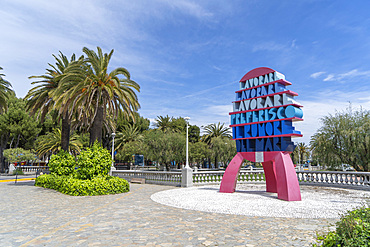 Viale delle Tamerici avenue, Seafront, San Benedetto del Tronto, Marche, Italy, Europe