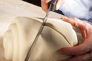 The preparation of excellent bread. Italy