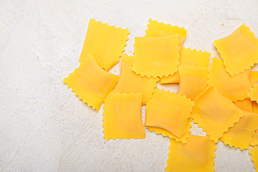 Ravioli, made by hand with fresh pasta. Italy