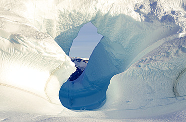 Iceberg in the Uummannaq Fjord System. America, North America, Greenland, Denmark