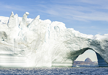 Iceberg in the Uummannaq Fjord System. America, North America, Greenland, Denmark