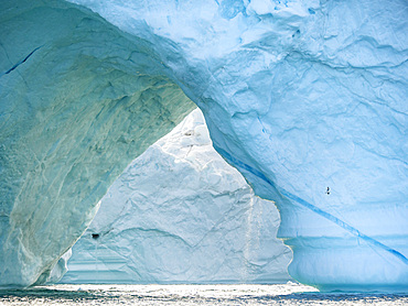 Iceberg in the Uummannaq Fjord System. America, North America, Greenland, Denmark