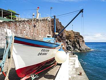 Cais do Topo. Sao Jorge Island, an island in the Azores (Ilhas dos Acores) in the Atlantic ocean. The Azores are an autonomous region of Portugal. Europe, Portugal, Azores