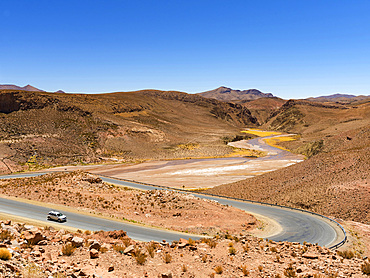 Landscape between Salar Salinas Grandes and Susques in the Altiplano. South America, Argentina