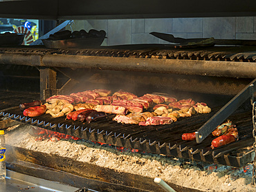 Typical meat restaurant Asador Criollo in Buenos Aires, Microcentro. Buenos Aires, the capital of Argentina. South America, Argentina, November