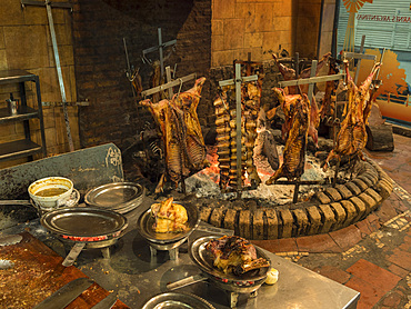 Typical meat restaurant Asador Criollo in Buenos Aires, Microcentro. Buenos Aires, the capital of Argentina. South America, Argentina, November