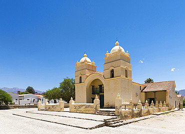 Iglesia San Pedro Nolasco de Molinos. Village Molinos, the region Valles Calchaquies, province Salta. South America, Argentina, Cafayate, November