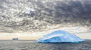 Iceberg in the Disko Bay (Qeqertarsuup Tunua) near Ilulissat. America, North America, Greenland, Denmark