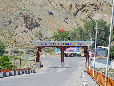 Town Tasch Kumyr, a coal mining area in the Tien Shan or heavenly mountains. Asia, Central Asia, Kyrgyzstan