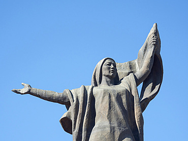 Monument commemorating the Fighters for the Revolution (errected 1978). The capital Bishkek . Asia, Central Asia, Kyrgyzstan