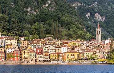 Varenna view from the lake, Como Lake, Lombardy, Italy, Europe