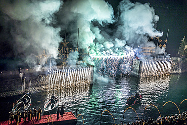 Pesa Vegia, Traditional winter popular feast, Bellano, Lake Como, Lombardy, Italy, Europe