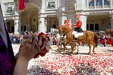 Cagliari, Ramadura, Sant'Efisio traditional event, the most important religious feast in Sardinia, Italy, Europe