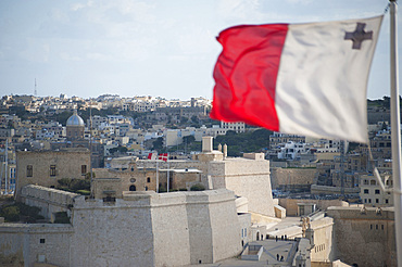 La Valletta, Capital of Culture 2018, Baracca Waterfront, Malta Island, View of Vittoriosa, Mediterranean Sea, Europe