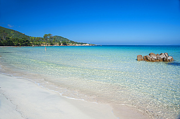 Plage de Mare e Sole beach, Pietrosella, Corsica, France, Europe