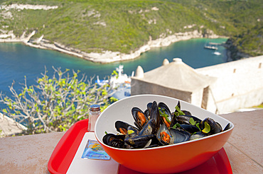 La Minute Moule restaurant, Bonifacio, South Corse, France, Europe