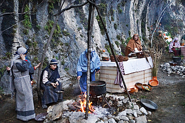 Living Nativity, Genga, Marche, Italy, Europe