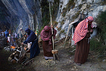 Living Nativity, Ancient Crafts, Genga, Marche, Italy, Europe