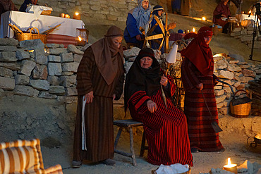 Living Nativity, Genga, Marche, Italy, Europe