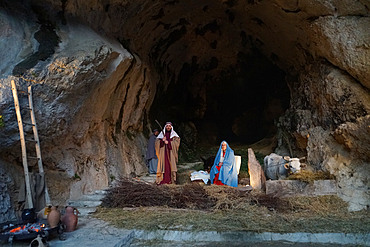 Living Nativity, Genga, Marche, Italy, Europe