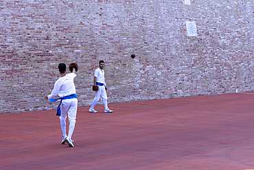 Reenactment of the Ball Game with Bracelet, Treia, Marche, Italy, Europe