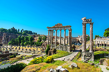 Imperial Fora archaeological site, Fori Imperiali, UNESCO, World Heritage Site, Rome, Lazio, Italy, Europe, UNESCO, Heritage World Site