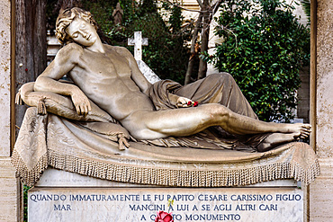 Verano Monumental Cemetery, Tiburtino district, European Cemeteries Route, Rome, Lazio, Italy, Europe