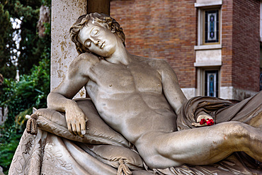 Verano Monumental Cemetery, Tiburtino district, European Cemeteries Route, Rome, Lazio, Italy, Europe