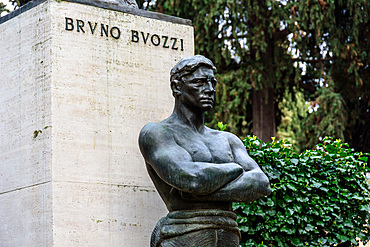 Verano Monumental Cemetery, Bruno Buozzi grave, Italian trade unionist and politician, Tiburtino district, European Cemeteries Route, Rome, Lazio, Italy, Europe