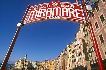 Miramare beach bar, Camogli, Liguria, Italy