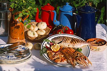 Grilled fish, Camogli, Liguria, Italy