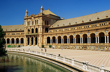 Plaza de Espana, Seville, Andalucia (Andalusia) , Spain, Europe