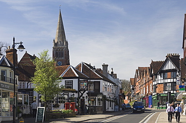 The Main Street, Lyndhurst, New Forest, Hampshire, England, United Kingdom, Europe