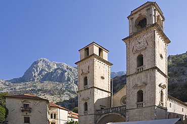 The 12th century St. Triphon' Cathedral, Kotor, UNESCO World Heritage Site, Montenegro, Europe 