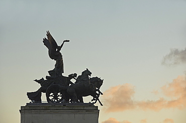 Detail of Wellington Arch, Hyde Park Corner, London, England, United Kingdom, Europe