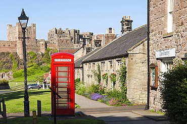 Bamburgh Village and Castle, Northumberland, England, United Kingdom, Europe