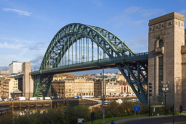 Tyne Bridge crossing the River Tyne, Newcastle upon Tyne, Tyne and Wear, England, United Kingdom, Europe