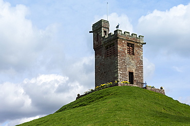 Bell Tower of St. Oswalds Church, situated on a hill above the Church, Kirkoswald, Eden Valley, Cumbria, England, United Kingdom, Europe