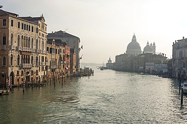 Morning, Chiesa Delle Salute, Grand Canal, Venice, UNESCO World Heritage Site, Veneto, Italy, Europe