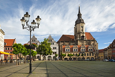 Town Square, St. Wenceslas Parish Church, Naumburg, Saxony-Anhalt, Germany, Europe