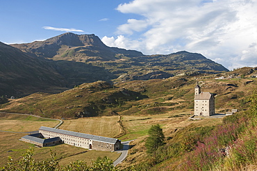 Old Monastery and Retreat, now a Hostelry, situated below the summit of the Simplon Pass, 2005m, Switzerland, Europe