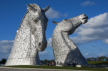 Kelpies, Helix Park, Forth and Clyde Canal, Scotland, United Kingdom, Europe