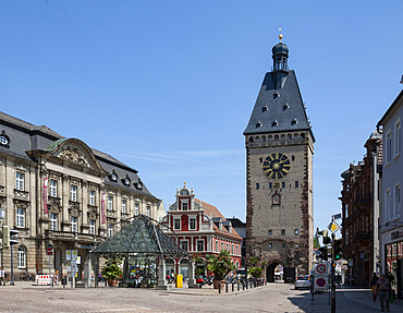 Clock Tower, Speyer, Rhineland Palatinate, Germany, Europe