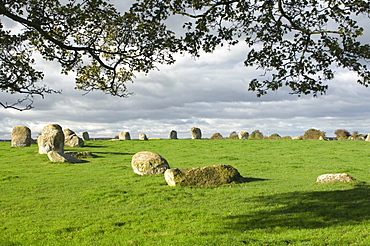 Long Meg Druids Circle, Little Salkeld, Eden Valley, Cumbria, England, United Kingdom, Europe