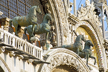 Horses on St. Marks, Venice, Veneto, Italy, Europe