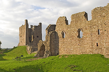 Brough Castle, dating back to the 11th century, believed to be the first stone built castle in England, and built within the earthworks of a Roman fort, Cumbria, England, United Kingdom, Europe