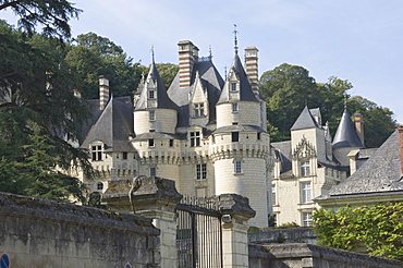 The 15th century Chateau d'Usse, supposedly the inspiration for Charles Perrrault's Sleeping Beauty, Indre-et-Loire, Loire Valley, France, Europe